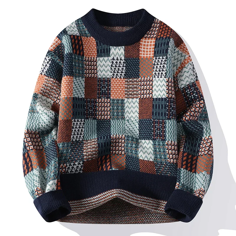 Evolve™ | Pull Vintage Patchwork en Cachemire pour Hommes - Image 3