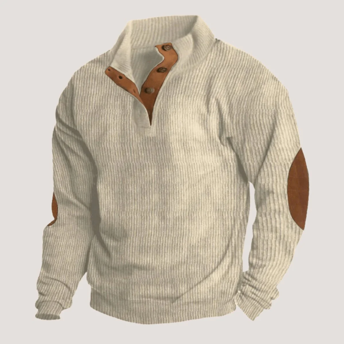 Théo | Sweat-shirt en velours côtelé à col - Image 3